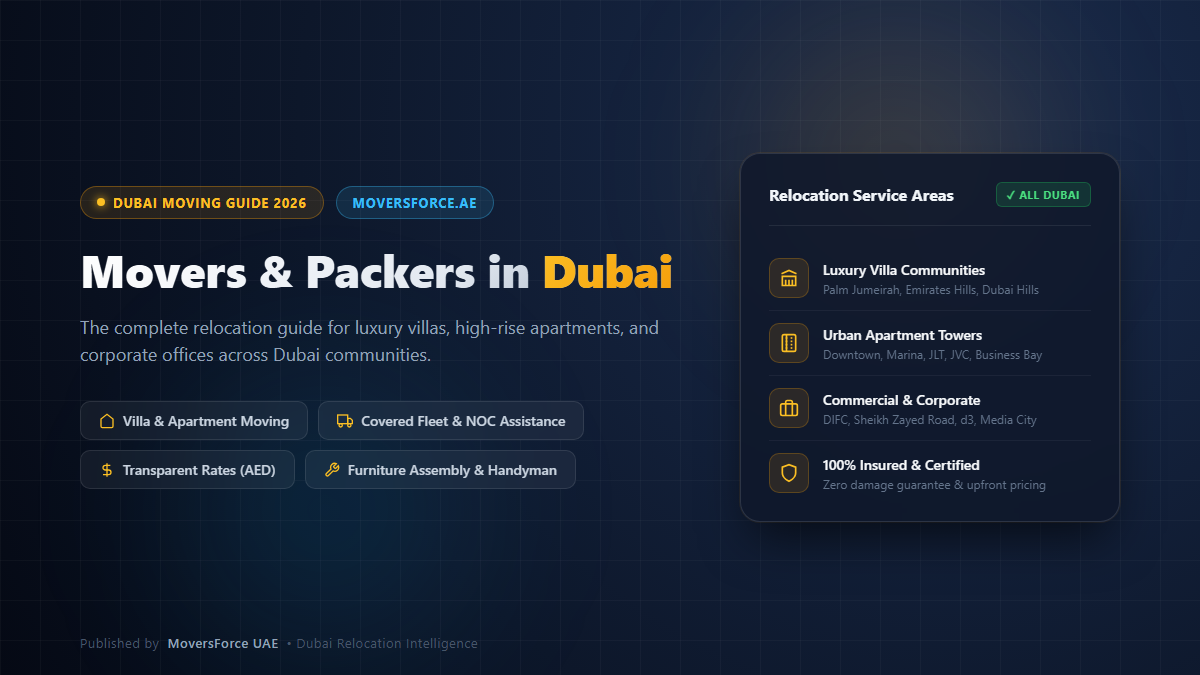 Movers and Packers in Dubai: The Complete Relocation Guide for Villas, Apartments, and Offices